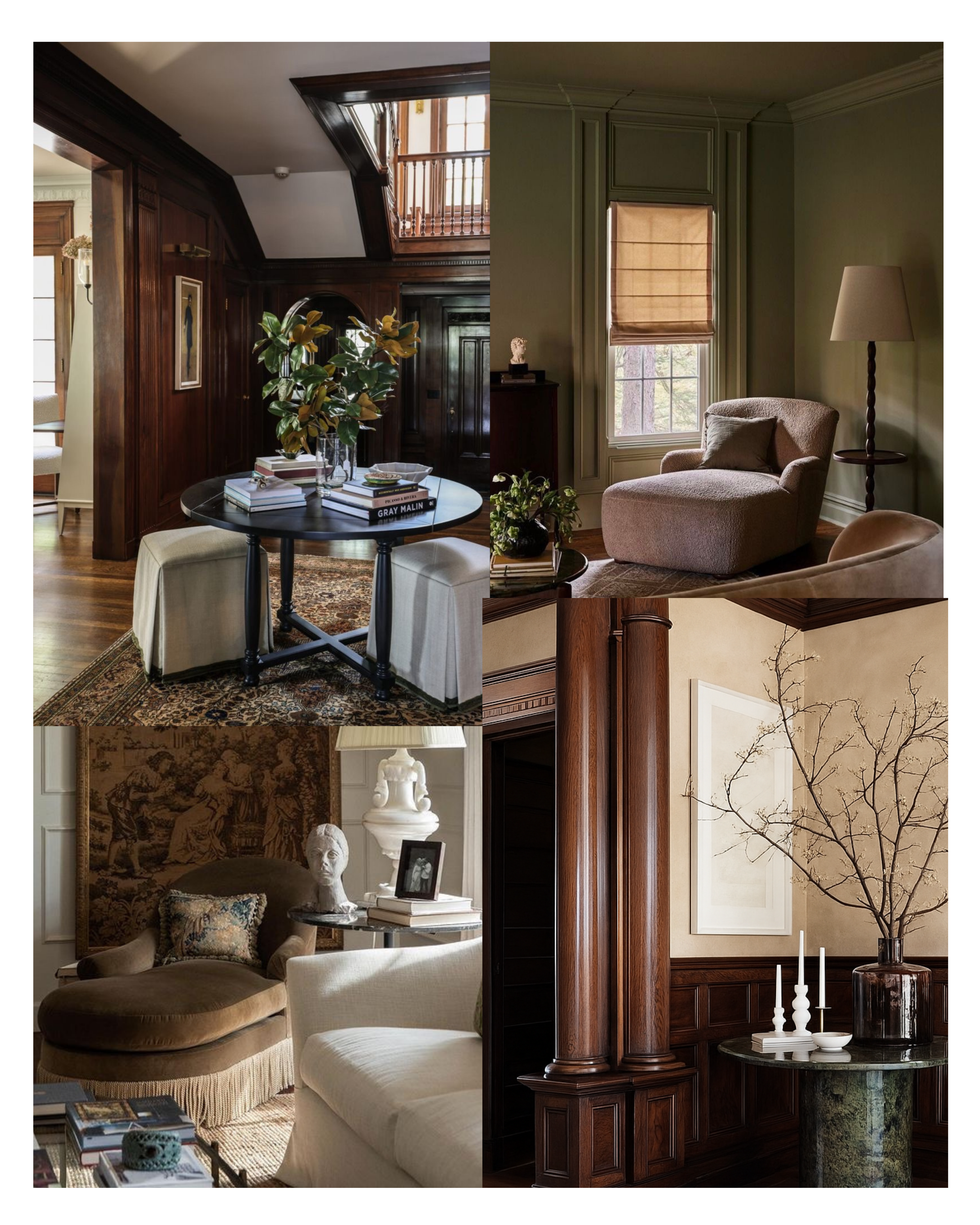 Inspiration — layered traditional living room with warm textiles