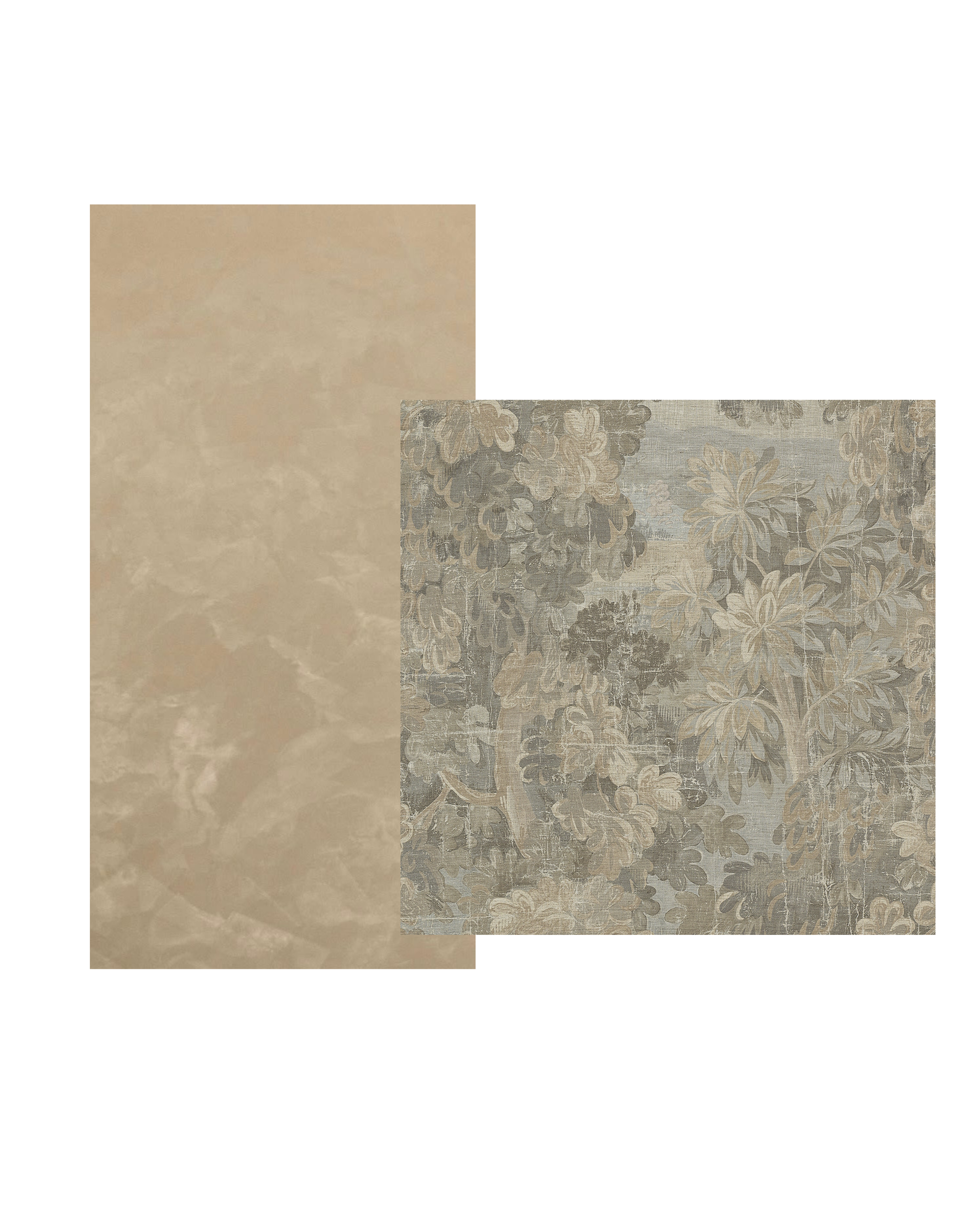 Materials board — plaster finish sample